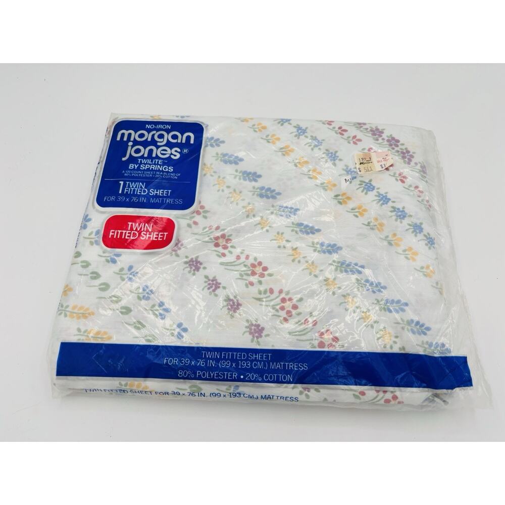 Morgan Jones Twilite‎ By Springs Vintage Twin Flat Sheet No-Iron
